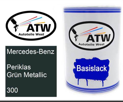 Mercedes-Benz, Periklas Grün Metallic, 300: 500ml Lackdose, von ATW Autoteile West.